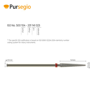 5001606-ISO 201 141 023 Fresas de carburo de tungsteno para recortar metal