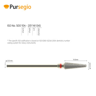 5001603-ISO 201 141 045 Tungsten Carbide Burs for Trimming Metal