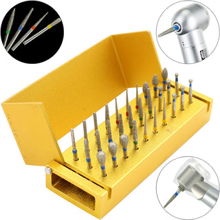 Dental Diamond Burs for High Speed Handpiece Turbine(30 Pcs/Box)