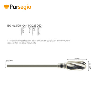 5001101-ISO 143 222 060 Tungsten Carbide Burs for Trimming Plaster