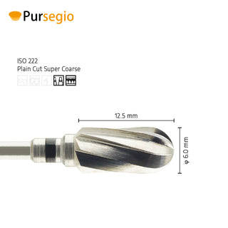 5001101-ISO 143 222 060 Tungsten Carbide Burs for Trimming Plaster