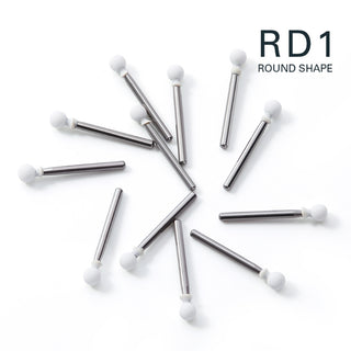 Dental Round White Stone Polishing FG Burs(12 Pcs/Box)