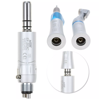 NSK EX-203C Kit Dental Slow Low Speed Handpiece Set 4 Hole (Contra Angle+Air Motor+Straight)