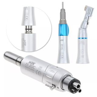 NSK EX-203C Kit Dental Slow Low Speed Handpiece Set 4 Hole (Contra Angle+Air Motor+Straight)
