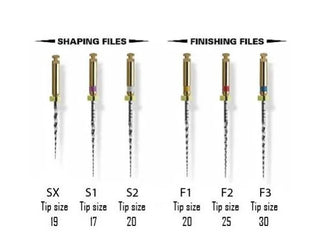 Limas manuales SX-F3 de Dentsply Maillefer 1 paquete (6 piezas)