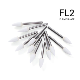 Dental Round White Stone Polishing FG Burs(12 Pcs/Box)